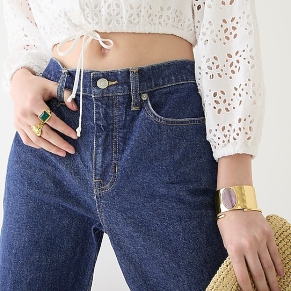 J. Crew NWT High Rise Classic Straight Leg Pants in Copper Square Wash S… - Picture 2 of 12